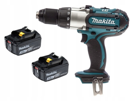 Makita Aku Wiertarko Wkrętarka Udarowa LXT 18V 80Nm 2x3Ah BL1830 DHP451Z