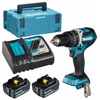 Makita Aku Wiertarko Wkrętarka Udarowa Udar 18 2x5Ah BL1850 DC18RC DHP484ZJ