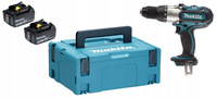 Makita Aku Wiertarko Wkrętarka Udarowa LXT 18V 80Nm 2x3Ah BL1830 DHP451ZJ