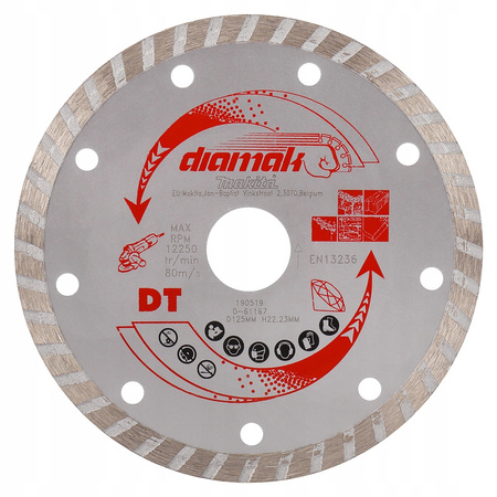 Makita Tarcza Diamentowa Diamak Turbo Na Sucho 125x22,23 D-61167