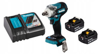 Makita Aku Klucz Udarowy LXT 18V 330Nm 1/2" 2x3Ah BL1830 DC18RC DTW301Z