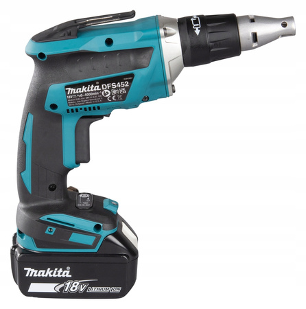 Makita Aku Wkrętarka Regips Do Płyt Karton Gips LXT18V 2x6Ah BL1860 DFS452Z