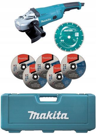 Makita Szlifierka Kątowa Tarcze Walizka GA9020R