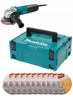 Makita Szlifierka 1400W Tarcza 10x MAKPAC 9565CVR