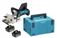 Makita Frezarka Lamelownica Do Rowków LXT 18V 100 mm 2x6Ah BL1860 DPJ180ZJ