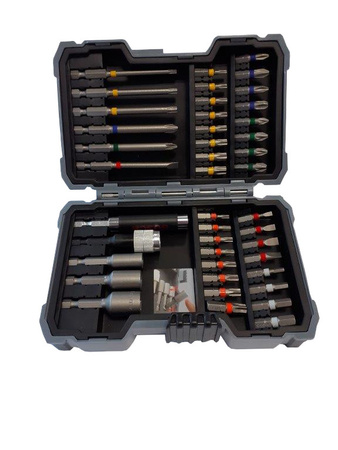 Bosch 2607017164 Zestaw Bitów nasadek mieszany 43-ELEM.+uchwyty magnetyczne