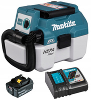 Makita Aku Odkurzacz Przemysłowy LXT 18V 7,5L 50W 1x5Ah DC18RC DVC750LZX1