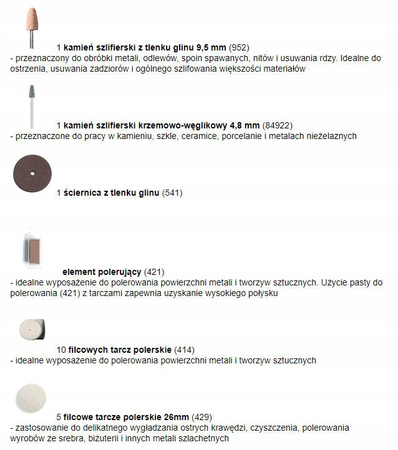 Dremel 2615S723JA 100 el. 723-100 Zestaw akcesoriów do szlifierki