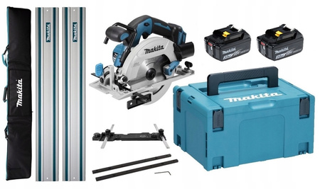 Makita Piła 2x3Ah BL1830 Adapter łącznik Torba Szyna 2x1,5M DHS680ZJ