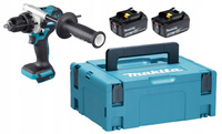 Makita Aku Wiertarko Wkrętarka Udarowa LXT 18V 130Nm 2x3Ah BL1830 DHP486ZJ