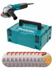Makita Szlifierka 1400W Tarcza 10x MAKPAC 9565CVR
