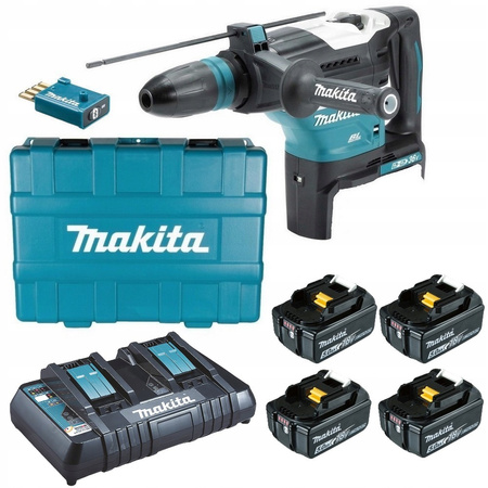 Makita Aku Młot Udarowy SDS MAX 36V Walizka 4x5Ah BL1850 DC18RD DHR400T4UN