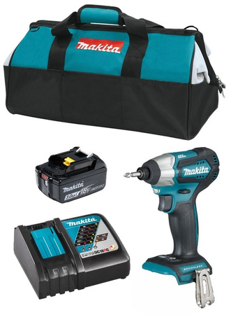 Makita Aku Wkrętarka Zakrętarka Udarowa 1x3Ah BL1830 DC18RC Torba DTD155Z