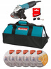 Makita Szlifierka 5x Tarcza Torba Szczotki GA5030R