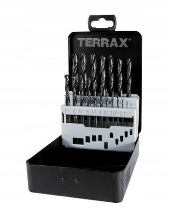TERRAX Zestaw wierteł do metalu 1-13 mm 25 szt.