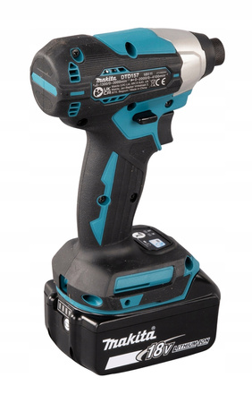 Makita Aku Wkrętarka Zakrętarka 18V LXT 140Nm 2x5Ah BL1850 DC18RC DTD157ZJ
