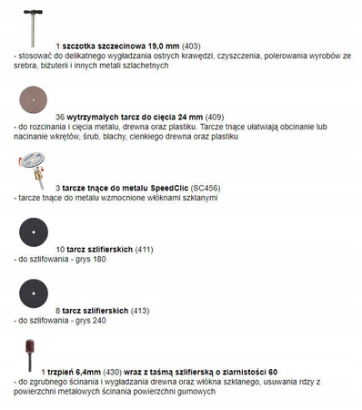 Dremel 2615S723JA 100 el. 723-100 Zestaw akcesoriów do szlifierki