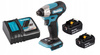 Makita Aku Wkrętarka Zakrętarka 18V LXT 140Nm 2x5Ah BL1850 DC18RC DTD157Z