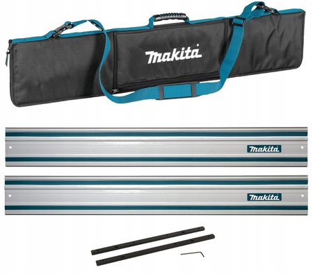 Makita Zestaw 2x Szyna Prowadząca 199141 1,5M Torba E-05664 Łącznik 198885