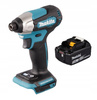Makita Aku Wkrętarka Zakrętarka 18V LXT 1/4 140Nm 1x5Ah BL1850 DTD157Z