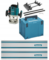 Makita Frezarka 230V 1650W 2x Szyna 1,5M Adapter Łącznik Walizka RP1803FX