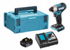 Makita Aku Wkrętarka Zakrętarka 18V LXT 140Nm 1x5Ah BL1850 DC18RC DTD157ZJ