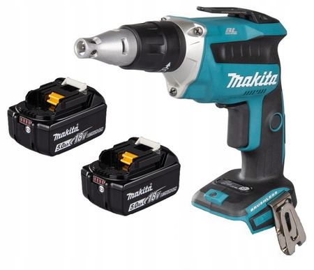 Makita Aku Wkrętarka Regips Do Płyt Karton Gips LXT18V 2x5Ah BL1850 DFS452Z