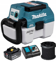 Makita Odkurzacz Przemysłowy LXT 18V 1x6Ah DC18RC Filtr Na Mokro DVC750LZX1