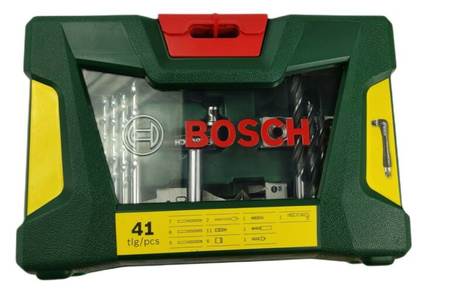 Bosch Zestaw Osprzętu Wiertła Bity Nasadki 41 szt. V-line SET 2607017316