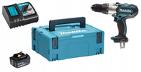 Makita Aku Wiertarko Wkrętarka Udar LXT 18V 1x3Ah BL1830 DC18RC DHP451ZJ
