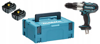 Makita Aku Wiertarko Wkrętarka Udarowa LXT 18V 80Nm 2x5Ah BL1850 DHP451ZJ