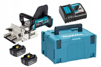 Makita Frezarka Lamelownica Do Rowków LXT 18V 2x6Ah BL1860 DC18RC DPJ180ZJ