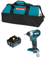 Makita Aku Wkrętarka Zakrętarka Udarowa LXT 18V 1x5Ah BL1850 Torba DTD155Z