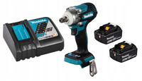 Makita Aku Klucz Udarowy LXT 18V 330Nm 1/2" 2x6Ah BL1860 DC18RC DTW301Z