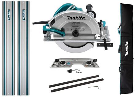 Makita Piła 2000W Torba łącznik 198885 Adapter 198570 2x Szyna1,5M HS0600