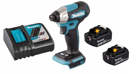 Makita Aku Wkrętarka Zakrętarka 18V LXT 140Nm 2x5Ah BL1850 DC18RC DTD157Z