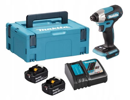 Makita Aku Wkrętarka Zakrętarka 18V LXT 140Nm 2x5Ah BL1850 DC18RC DTD157ZJ