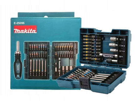 Makita E-25096 Zestaw bitów nasadek+ wkrętak z grzechotką set 44 el.walizka