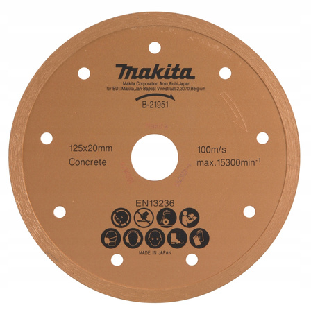 Makita Tarcza Diamentowa Na Mokro 125x20mm 4100KB B-21951