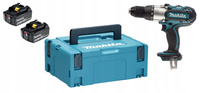 Makita Aku Wiertarko Wkrętarka Udarowa LXT 18V 80Nm 2x6Ah BL1860 DHP451ZJ