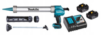 Makita Aku Wyciskacz do Silikonu Kleju LXT 18V 2x6Ah BL1860 DC18RC DCG180ZX