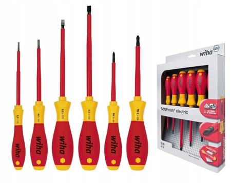 Wiha Zestaw Wkrętaków SoftFinish Elektric 1000V 6 elementów 320NK6 008338