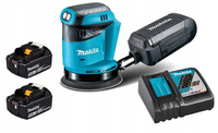 Makita Aku Szlifierka Mimośrodowa LXT 18V 125mm 2x5Ah BL1850 DC18RC DBO180Z