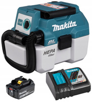 Makita Aku Odkurzacz Przemysłowy LXT 18V 7,5L 50W 1x6Ah DC18RC DVC750LZX1