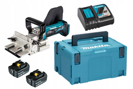 Makita Frezarka Lamelownica Do Rowków LXT 18V 2x5Ah BL1850 DC18RC DPJ180ZJ