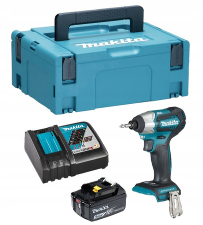 Makita Aku Wkrętarka Zakrętarka Udarowa 1x3Ah BL1830 DC18RC MAKPAC DTD155ZJ