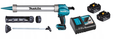 Makita Aku Wyciskacz do Silikonu Kleju LXT 18V 2x5Ah BL1850 DC18RC DCG180ZX
