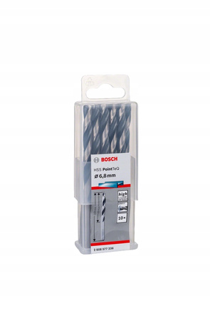 Bosch Wiertła Do Metalu HSS PointTeQ Średnica 6,8 mm 10szt 2608577236