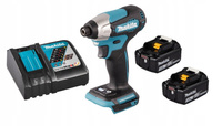 Makita Aku Wkrętarka Zakrętarka 18V LXT 140Nm 2x3Ah BL1830 DC18RC DTD157Z