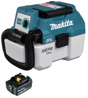 Makita Aku Odkurzacz Przemysłowy LXT 18V 7,5L 50W 1x5Ah DVC750LZX1